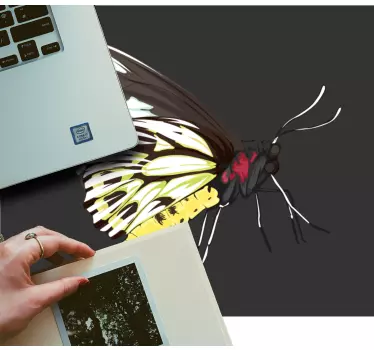 Originálna podložka pod myš s ilustrovaným motýľom - Tenstickers