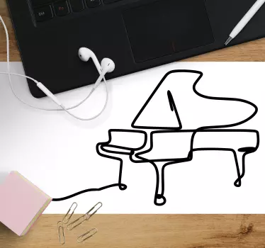 Originálna podložka pod myš s klavírnym dizajnom - Tenstickers