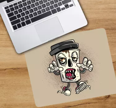 Originálna podložka pod myš s kreslenou lebkou - Tenstickers