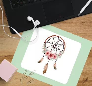 Originálna podložka pod myš s kvetinovým lapačom snov - Tenstickers