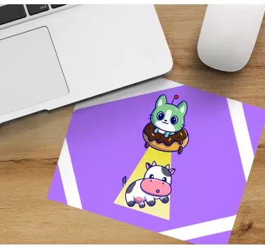 Originálna podložka pod myš s očarujúcimi figúrkami - Tenstickers