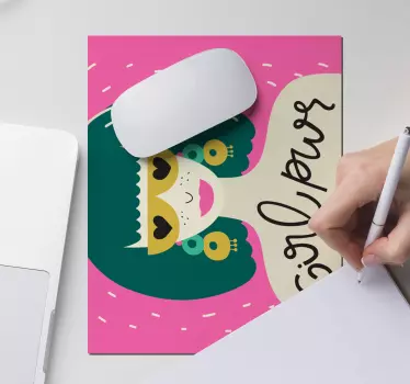Originálna podložka pod myš s odvážnou ženskou ilustráciou - Tenstickers