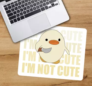 Originálna podložka pod myš s roztomilou kačicou - Tenstickers