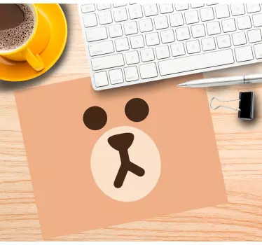 Originálna podložka pod myš s roztomilou medvedíkovou tvárou - Tenstickers