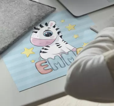 Originálna podložka pod myš s roztomilou zebrou - Tenstickers
