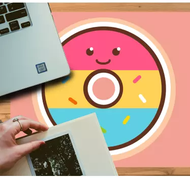 Originálna podložka pod myš s roztomilým donutím - Tenstickers