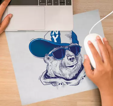 Originálna podložka pod myš s roztomilým medveďom - Tenstickers