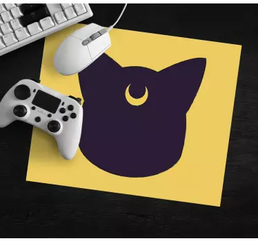 Originálna podložka pod myš s štýlovou siluetou mačky - Tenstickers