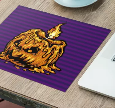 Originálna podložka pod myš s vôňou tekvicovej sviečky - Tenstickers