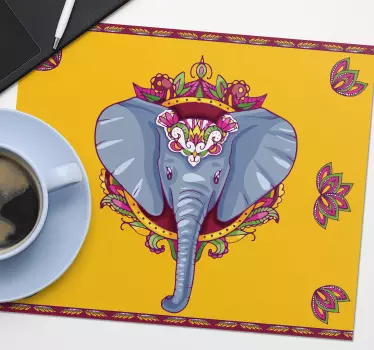 Originálna podložka pod myš s živou ilustráciou slona - Tenstickers