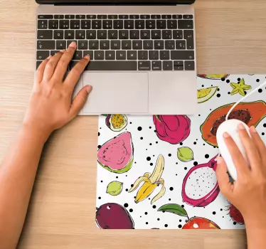 Originálna podložka pod myš s živými ovocnými vzormi - Tenstickers