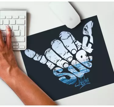 Originálna podložka pod myš shaka gesto ruky - Tenstickers