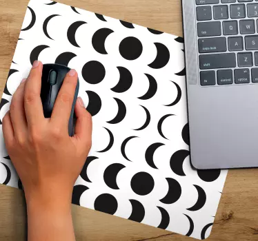 Originálna podložka pod myš so vzorom minimálneho mesiaca - Tenstickers