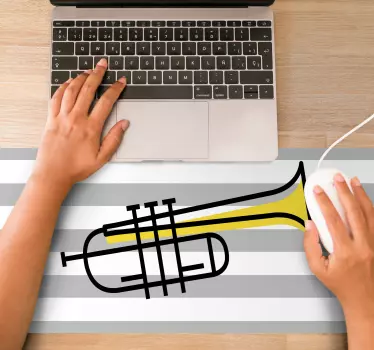 Originálna podložka pod myš Štýlový mosadzný nástroj - Tenstickers