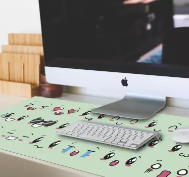 Originálna podložka pod myš výrazy tváre - Tenstickers