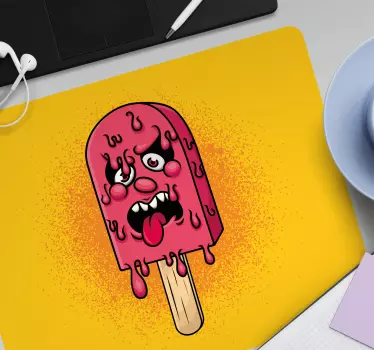 Originálna podložka pod myš zábavná topiaca sa pochúťka - Tenstickers