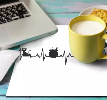 Originálna podložka pod myš zvieracie postavy srdca - Tenstickers