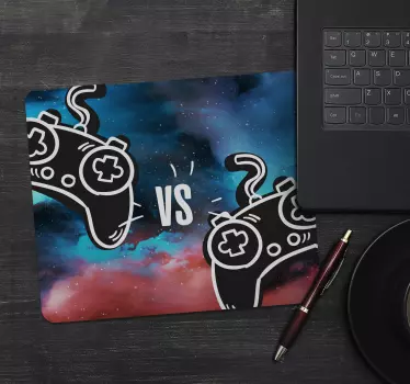 Ovládače abstraktné kreslenie herná vinylová podložka pod myš - Tenstickers