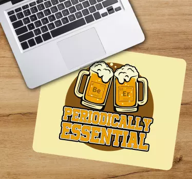 Pivo chemický prvok slovo podložka pod myš s úvodzovkami - Tenstickers