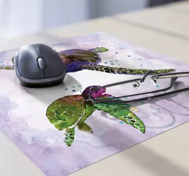 Podložka pod myš farebné korytnačky - Tenstickers