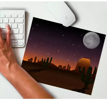 Podložka pod myš mapa sveta nočná obloha púšte - Tenstickers