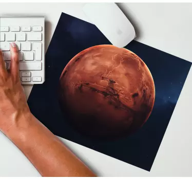 Podložka pod myš mapa sveta pohľad na mars - Tenstickers