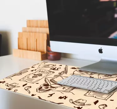 Podložka pod myš na západné ikony - Tenstickers