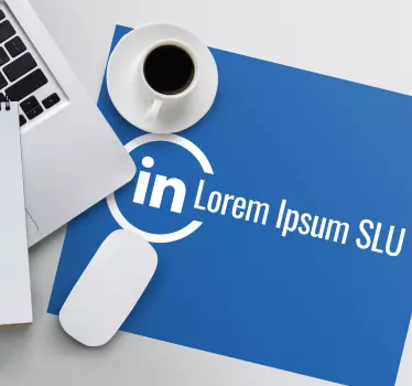 Podložka pod myš s menom a textom loga - Tenstickers