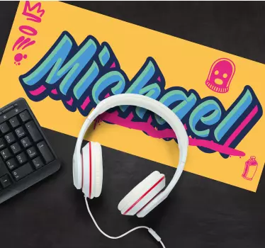 Podložka pod myš s menom farebný dizajn mena - Tenstickers