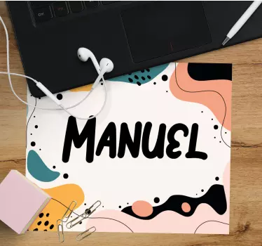 Podložka pod myš s menom odvážne menové akcenty - Tenstickers
