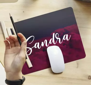 Podložka pod myš s menom personalizovaná oblačná scéna - Tenstickers
