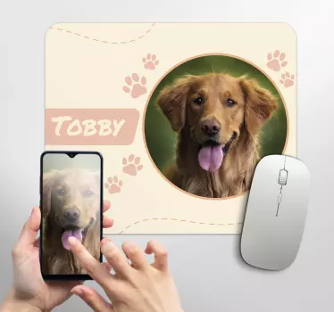 meno podložka pod myš pes obrázok - Tenstickers
