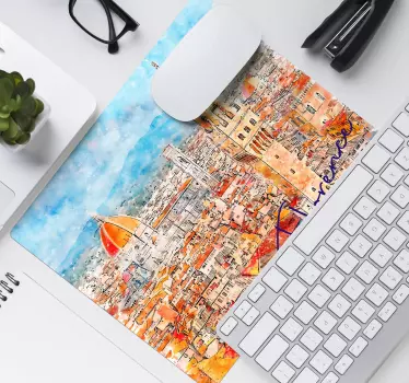 Podložka pod myš pohľad na panorámu florencie - Tenstickers