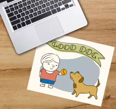 Podložka pod myš s menom Šťastné dieťa sa hrá - Tenstickers