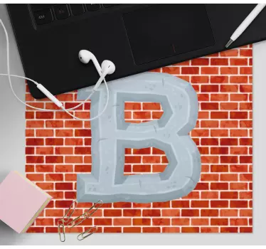 Podložka pod myš s menom tučné písmeno b - Tenstickers