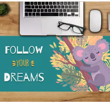 Podložka pod myš s textom koala sledujúca sny - Tenstickers