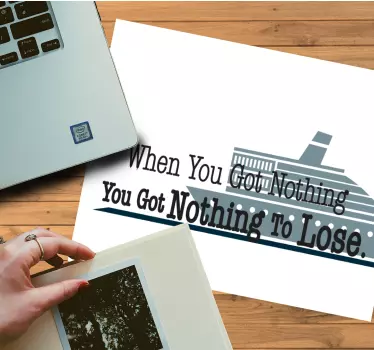 Podložka pod myš s textom motivačný citát grafika - Tenstickers