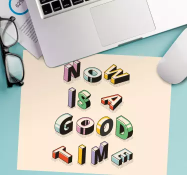 Podložka pod myš s textom motivujúce textové umenie - Tenstickers