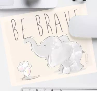 Podložka pod myš s textom podporujúci zvierací spoločníci - Tenstickers