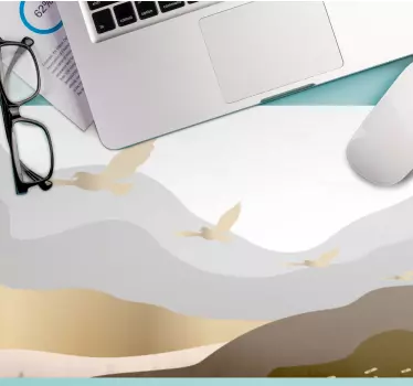 Podložka pod myš s textom prúdiaca prírodná scéna - Tenstickers