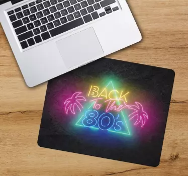 Podložka pod myš s textom retro neon estetika - Tenstickers