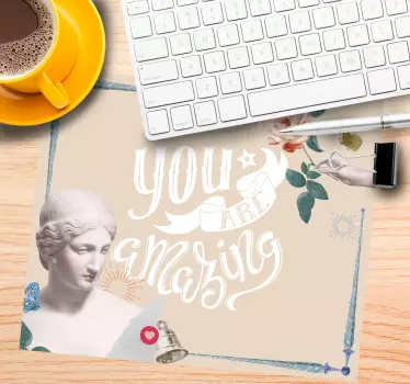 Podložka pod myš s textom si úžasný - Tenstickers
