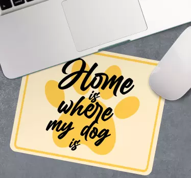 Podložka pod myš s textom tlač labky a citát - Tenstickers