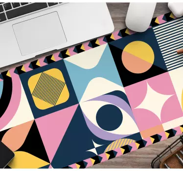 Podložka pod myš so vzorom abstraktná geometrická kompozícia - Tenstickers