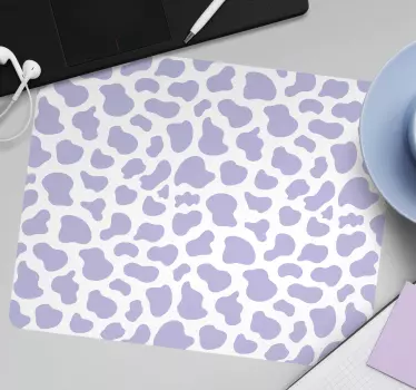 Podložka pod myš so vzorom abstraktné fialové škvrny - Tenstickers