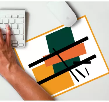 Podložka pod myš so vzorom abstraktné geometrické tvary - Tenstickers
