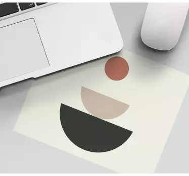 Podložka pod myš so vzorom abstraktné kruhové tvary - Tenstickers