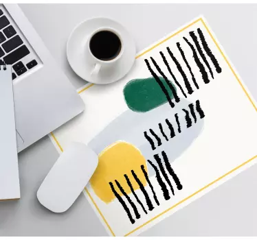 Podložka pod myš so vzorom abstraktné štetce - Tenstickers