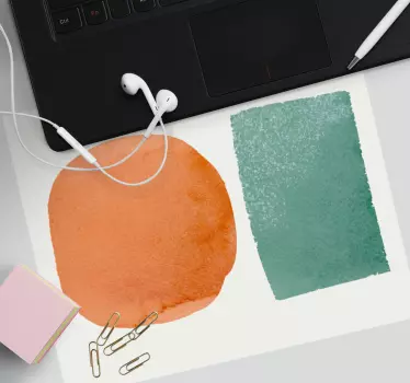 Podložka pod myš so vzorom abstraktné tvarové kompozície - Tenstickers