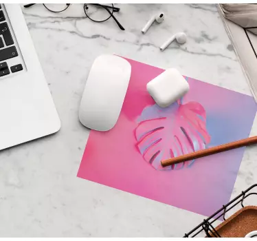 Podložka pod myš so vzorom abstraktný listový vzor - Tenstickers